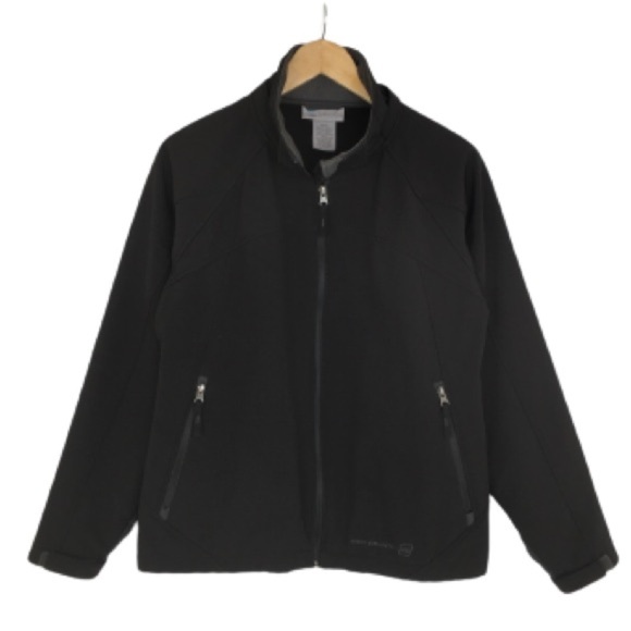 Free Country Men’s Soft Shell Jacket Black Water & Wind Resistant Jacket/Coat - Picture 2 of 11
